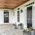 Black Outdoor Wall Sconce Light with Water Glass Shade